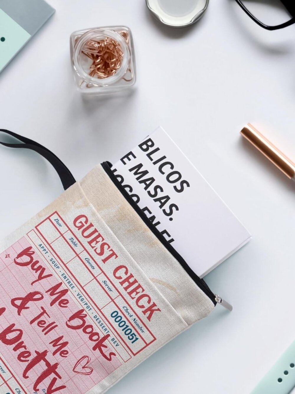 Buy Me Books & Tell Me I'm Pretty Book Sleeve - 9x11 Zipper Pouch